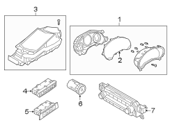 Image of Cluster. Meter Set. image for your 2021 Mazda MX-5 Miata 2.0L SKYACTIV M/T RF 100th Anniversary Special Edition Convertible 