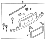 Diagram TRUNK LID. FINISH PANEL. for your 1988 Mazda