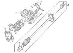 Image of Steering Coupling Boot (Lower) image for your 2024 Mazda CX-90 PHEV 2.5L e-SKYACTIV PLUG-IN HYBRID EV-GAS (PHEV)