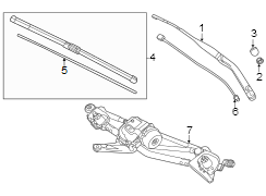 Windshield. Wiper components. (1/1)