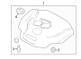 Image of Engine cover. PLATE, PLUG HOLE. image for your 2008 Mazda MX-5 Miata 2.0L M/T Touring Convertible 