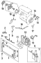 Image of Engine Coolant Outlet Flange image for your 1999 Mazda 626  LX Sedan 