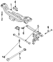 Image of Lateral arm bolt. Lateral rod bolt. (Rear) image for your 1999 Mazda 626   