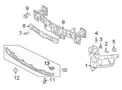 Image of Bumper Cover Bracket (Right, Front, Lower) image for your 2018 Mazda MX-5 Miata  RF Grand Touring Convertible 