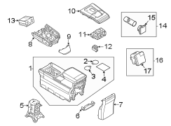 Image of 12 Volt Accessory Power Outlet Cover (Rear) image for your 2019 Mazda MX-5 Miata   