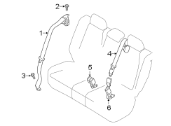 Image of Seat Belt Lap and Shoulder Belt (Right, Rear) image for your 2020 Mazda CX-5 2.5L SKYACTIV A/T AWD Grand Touring Sport Utility 