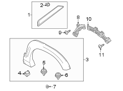 Image of Wheel Arch Molding (Rear) image for your 2006 Mazda B4000   