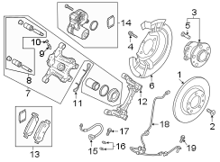 Image of ABS Wheel Speed Sensor (Left, Rear) image for your 2015 Mazda CX-5 2.5L SKYACTIV A/T FWD Grand Touring Sport Utility 