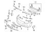 Diagram Front bumper & grille. Bumper & components. for your 2012 Mazda Mazda 6