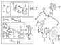 Diagram FRONT SUSPENSION. BRAKE COMPONENTS. for your Mazda