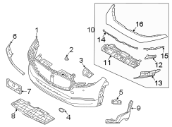 Image of Bumper Cover Spacer Panel image for your Mazda CX-30  