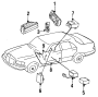 CABLE, AIR BAG CONTROL UNIT. HARNESS. 