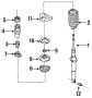 Image of Suspension Shock Absorber Mount (Upper) image for your 2023 Mazda CX-5   