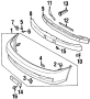 Bumper Cover Reinforcement Beam Bracket (Front, Upper)