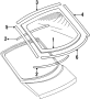 MOULDING - Tailgate. Reveal molding. (Upper)