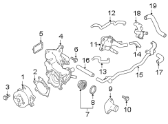 Engine Coolant Thermostat Housing Gasket