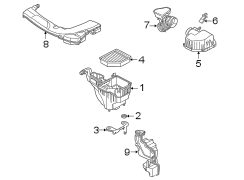 Engine Air Intake Hose (Front)