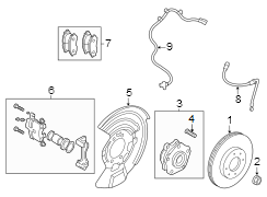 Wheel Lug Stud (Left, Front)