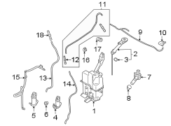 CLIP. Washer. Hose. A securing fastener.