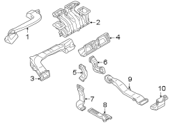 Instrument Panel Air Duct (Right, Front, Rear, Lower)