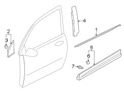 Door Belt Molding (Front, Upper)