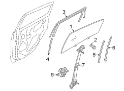 Window Channel (Rear, Lower)