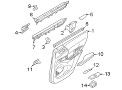 Door Switch Trim Panel (Rear)