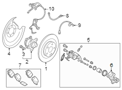 CV Joint Nut (Rear)