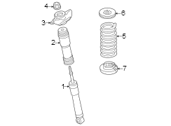 Suspension Shock Absorber Mount (Rear, Upper)