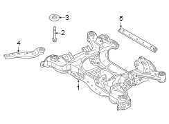 Suspension Crossmember Stop (Left, Rear)