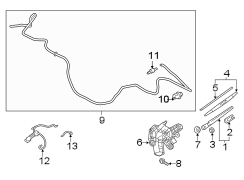 Back Glass Washer Nozzle (Rear)