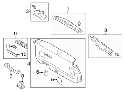 Courtesy Light Lens (Rear)