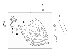 Tail Light Assembly (Left, Right, Rear)