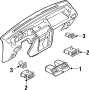 Windshield Defroster Nozzle (Left)