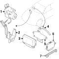 Modulator. Hydraulic. ABS. Unit - Brake MO. Motor and Pump. ABS Hydraulic Assembly.