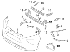 Bumper Cover Reinforcement (Front, Upper, Lower)