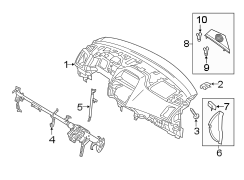 Instrument Panel Side Cover (Right)