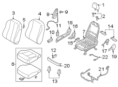 Seat Back Cushion (Right, Front)