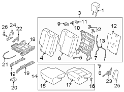 Seat Back Assembly (Right, Rear)