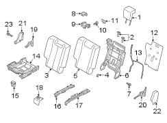 Seat Back Cushion (Right, Rear)