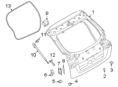 Liftgate Support Strut Holder (Upper, Lower)