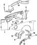 Inner panel. Wheelhouse Assembly. 