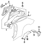 Folding top base. INTERIOR PANEL SUPPO. Reinforcement. Top frame. 