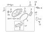 Diagram FRONT LAMPS. HEADLAMP COMPONENTS. for your Porsche