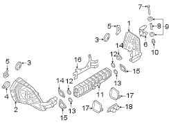 EXHAUST SYSTEM. EXHAUST COMPONENTS. (1/1)