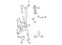 Diagram RESTRAINT SYSTEMS. FRONT SEAT BELTS. for your Porsche