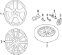 Diagram WHEELS. for your 2005 Porsche Cayenne