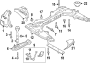 Diagram FRONT SUSPENSION. SUSPENSION COMPONENTS. for your Porsche