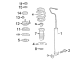 Diagram REAR SUSPENSION. STRUTS & COMPONENTS. for your Porsche