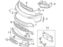 Image of Bumper Cover Support Rail (Lower) image for your 2015 Porsche Cayenne   